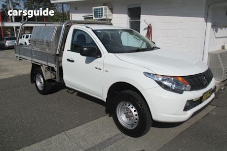 White 2017 Mitsubishi Triton Cab Chassis GLX