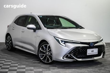 Silver 2023 Toyota Corolla Hatchback ZR Hybrid