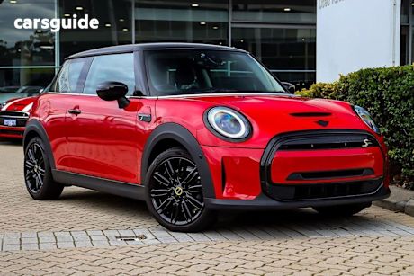 Red 2022 Mini Cooper Hatchback SE Classic 3D Hatch