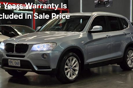 Blue 2011 BMW X3 Wagon Xdrive 30D