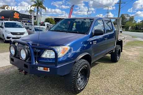 Blue 2007 Toyota Hilux Dual Cab Pick-up SR (4X4)