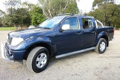 Blue 2008 Nissan Navara Dual Cab Pick-up ST-X (4X4)