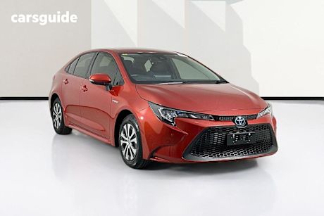 Red 2021 Toyota Corolla Sedan Ascent Sport (hybrid)