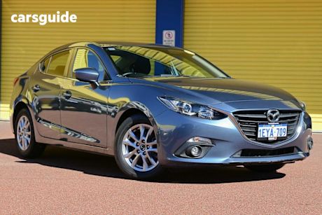 Blue 2015 Mazda 3 Sedan Maxx