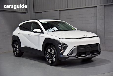 White 2025 Hyundai Kona SUV HYBRID ELITE F