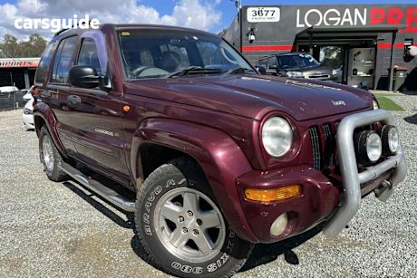 Burgundy 2002 Jeep Cherokee Wagon Limited (4X4)