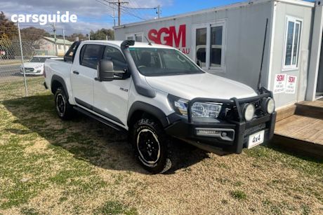 White 2019 Toyota Hilux Ute Tray RUGGED (4x4) GUN126R MY19