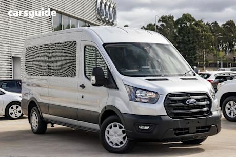 Silver 2021 Ford Transit Bus 410L (RWD) SRW