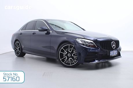 Blue 2019 Mercedes-Benz C200 Sedan Sport Edition