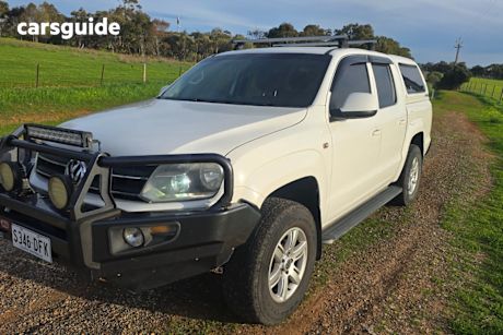 White 2012 Volkswagen Amarok Dual Cab Utility TDI420 Trendline (4X4)