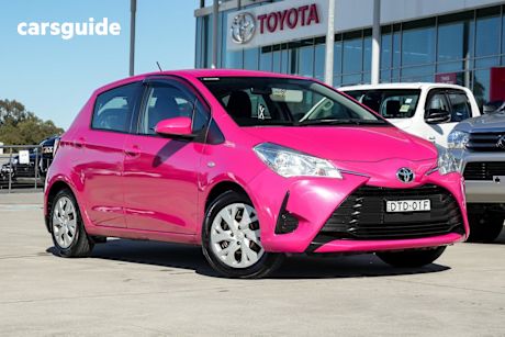 Red 2017 Toyota Yaris Hatchback Ascent