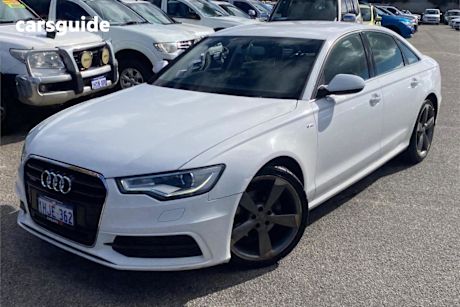 White 2013 Audi A6 Sedan 2.8 FSI Quattro