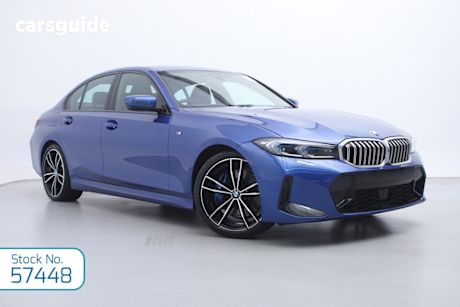 Blue 2022 BMW 330i Sedan M Sport