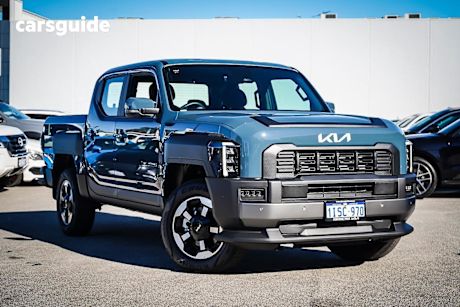 Blue 2025 Kia Tasman Ute Tray SX+ 4X4