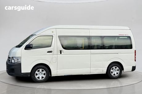 White 2013 Toyota HiAce Bus Commuter