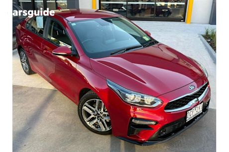 Red 2019 Kia Cerato Sedan Sport+