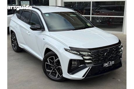 White 2024 Hyundai Tucson SUV ELITE N LINE 4X4