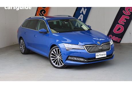 Blue 2021 Skoda Superb Wagon 162TSI STYLE F