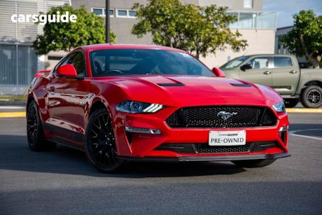Red 2018 Ford Mustang Coupe Fastback GT 5.0 V8
