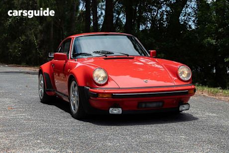 Red 1982 Porsche 930 Coupe TURBO R