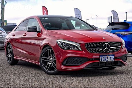 Red 2018 Mercedes-Benz CLA-Class Coupe CLA180 F