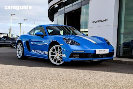 Blue 2024 Porsche 718 Coupe Cayman Style Edition