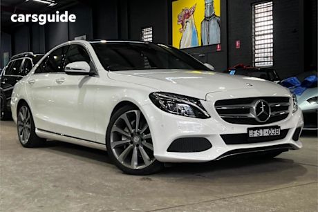White 2015 Mercedes-Benz C250 Sedan