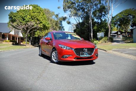 Red 2018 Mazda 3 Sedan Maxx Sport