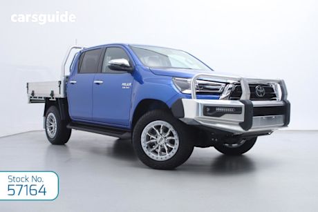 Blue 2022 Toyota Hilux Double Cab Chassis SR5 (4X4)