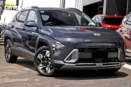 Blue 2025 Hyundai Kona SUV HYBRID PREMIUM F