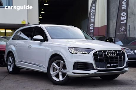 White 2020 Audi Q7 Wagon 45 TDI Quattro