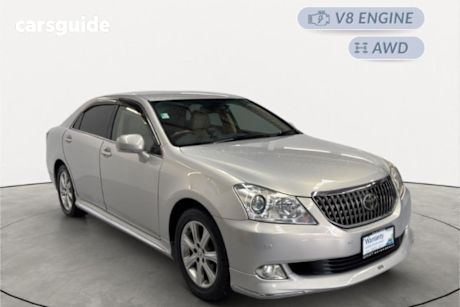 Silver 2012 Toyota Crown Sedan Majesta I-four 4WD