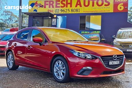 Red 2014 Mazda 3 Hatchback Maxx