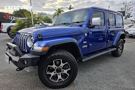 Blue 2020 Jeep Wrangler Unlimited Hardtop Overland (4X4)