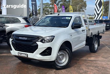 White 2023 Isuzu D-MAX Cab Chassis SX (4X2) High-Ride