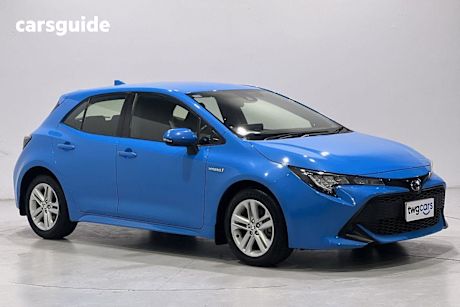 Blue 2021 Toyota Corolla Hatch ASCENT SPORT HYBRID F