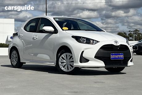 White 2023 Toyota Yaris Hatchback Ascent Sport