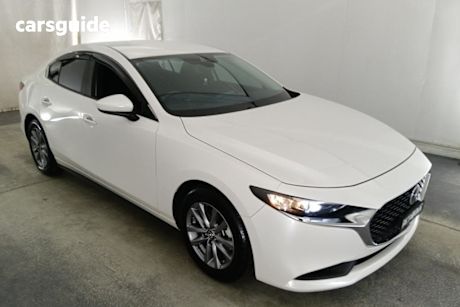White 2020 Mazda 3 Sedan G20 Pure