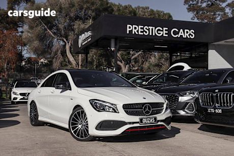 White 2017 Mercedes-Benz CLA-Class Coupe CLA250 SPORT 4WD