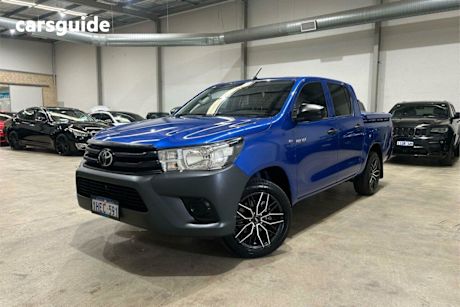 Blue 2020 Toyota Hilux Double Cab Pick Up Workmate
