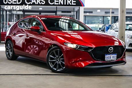 Red 2019 Mazda Mazda3 Hatch G25 GT F