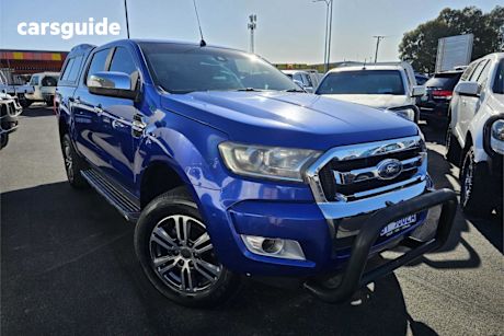 Blue 2016 Ford Ranger Dual Cab Utility XLT 3.2 (4X4)
