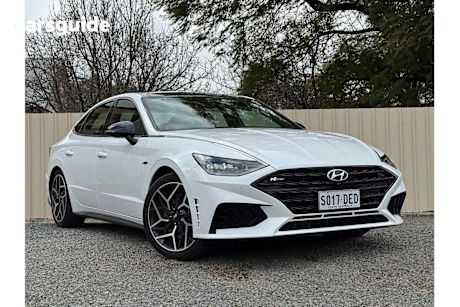 White 2021 Hyundai Sonata Sedan N Line