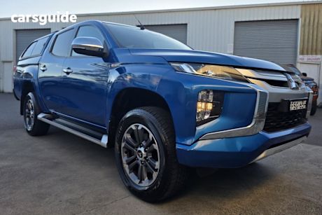 Blue 2020 Mitsubishi Triton Double Cab Pick Up GLX-R (4X4)