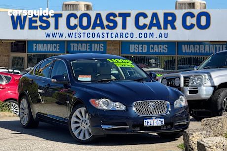 Blue 2009 Jaguar XF Sedan 2.7D Luxury