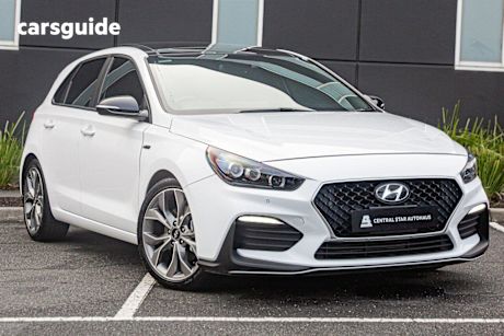 White 2021 Hyundai I30 Hatchback N Line Premium