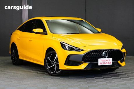 Yellow 2024 MG MG5 Sedan Essence