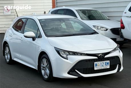 White 2020 Toyota Corolla Hatchback Ascent Sport + TR KIT