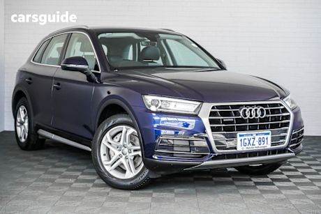 Blue 2018 Audi Q5 Wagon 40 TDI Quattro Design