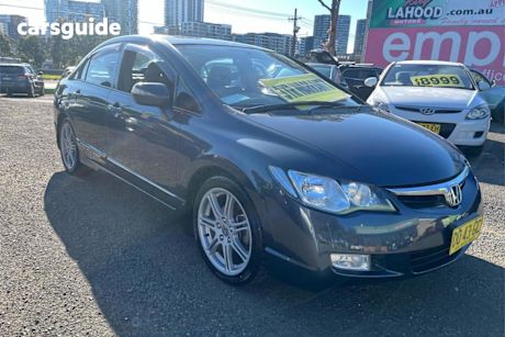 Grey 2008 Honda Civic Sedan Sport